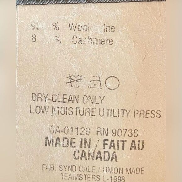 Ralph Lauren Chaps Men’s Blazer Sports Coat 42R Gray Wool Cashmere 2 Button - Picture 8 of 9